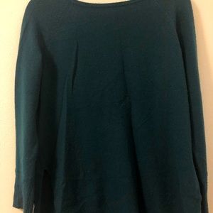 Halogen tunic scoop neck sweater